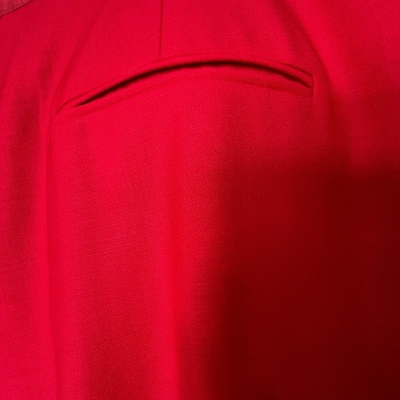 J.Crew Wool Tuxedo Wide-Leg Pleated Limited Edition Pants in Red Color Size 14 - Picture 6 of 16